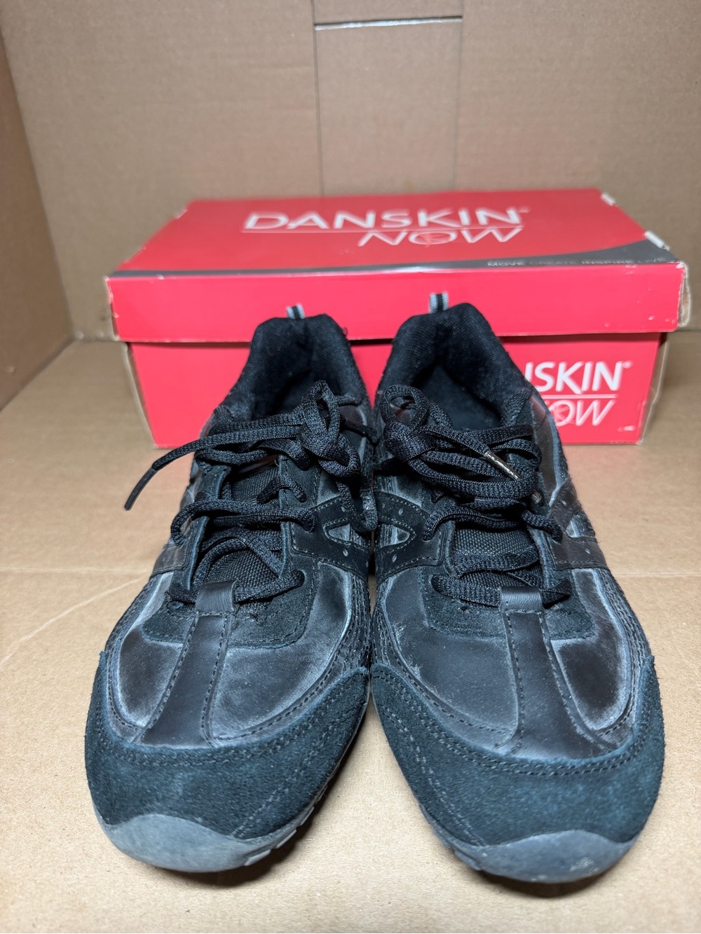 Danskin Now Women’s Black Lace-Up Athletic Sneakers